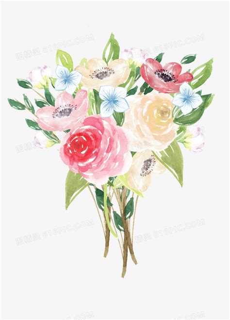 手绘花束头像温柔女生