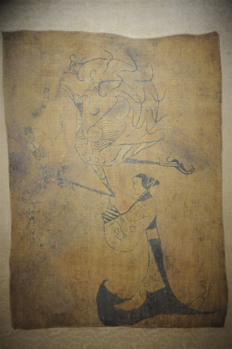 战国帛画:1-《人物御龙图》2-《人物龙凤图片
