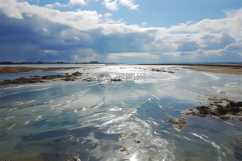 旅行法国大西洋海岸滩的风景法国大西洋海岸水浪漫的高清图片下载-正版图片307877778-摄图网