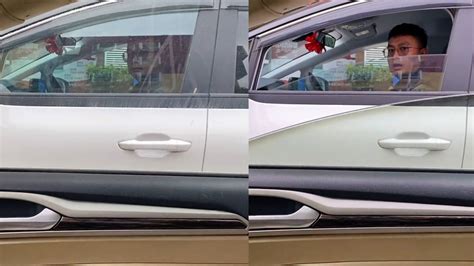 女子开车路口偶遇老公，尴尬对视后默契关上车窗，原因令人爆笑_腾讯视频
