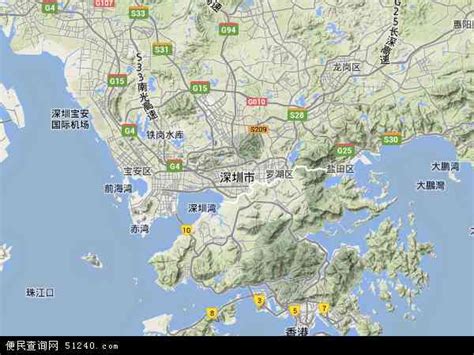 深圳地形图图片