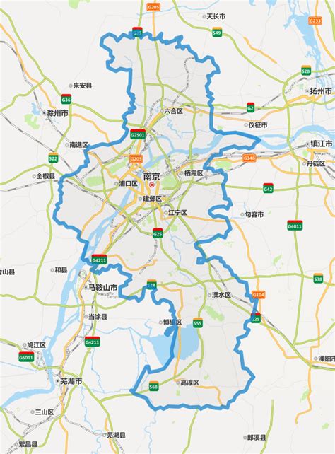 求南京市地图-