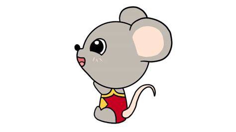 老鼠宝宝简笔画 - 天奇生活