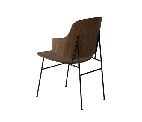 The Penguin Dining Chair, Black Steel | Walnut | Architonic