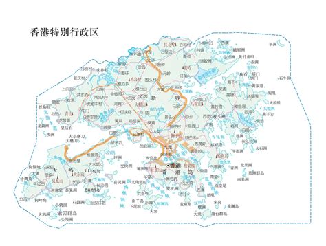 香港特别行政区政区地图 - 香港地图 - 地理教师网