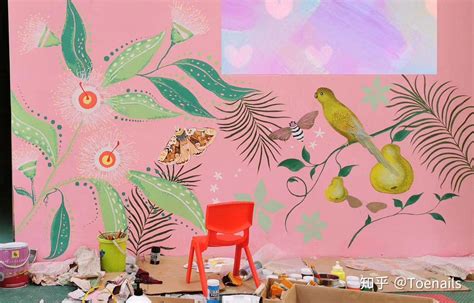 样板房手绘墙绘案例2|纯艺术|绘画|广州墙绘艺术 - 原创作品 - 站酷 (ZCOOL)