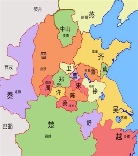 齐国鲁国地图图片