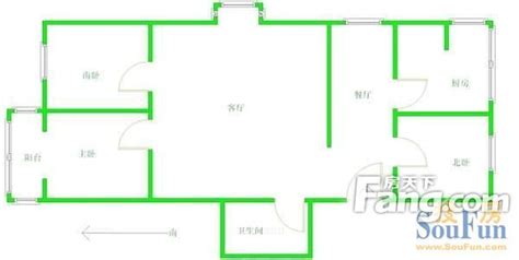 商丘和顺·沁园春3室2厅1卫1厨100.00㎡户型图-商丘房天下