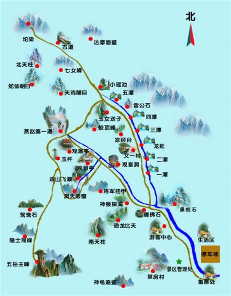 五台山地图 - 图片 - 艺龙旅游指南