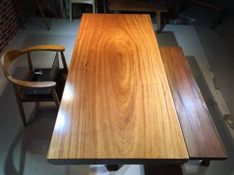 华夏龙德轩乌金木实木大板桌整块原木书桌特价胡桃木办公桌-阿里巴巴