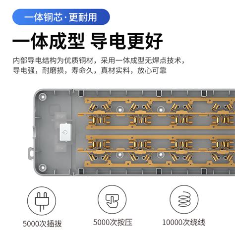 漏电保护插座防雷排插安全漏保插线板电脑插排接线板插板多用插盘_虎窝淘