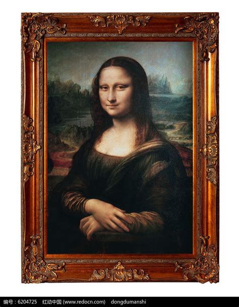 达芬奇油画蒙娜丽莎高清大图高清图片下载_红动网