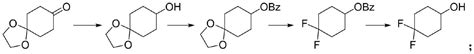 一种中间体4,4-二氟环己醇的合成方法与流程