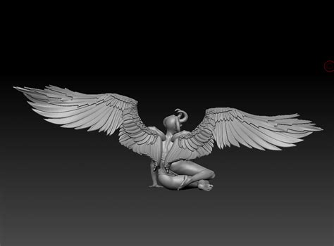 长了一双翅膀的邪恶天使 人物模型，喜欢的拿走-cg模型免费下载-CG99