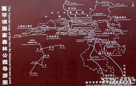 塞罕坝景点分布图图片