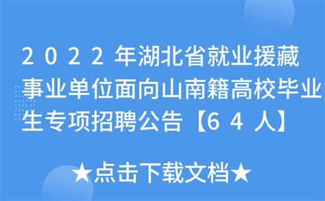 2023年就业援藏安徽省、湖南省事业单位面向山南籍高校毕业生专项公开招聘工作人员公告