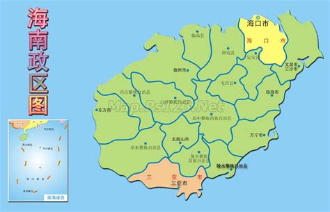 海南省地图_360百科