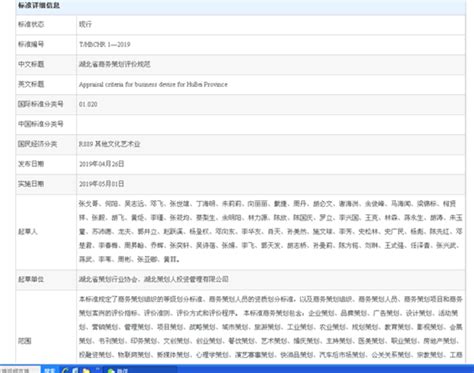 《湖北省商务策划行业标准评价规范》团体标准下月正式实施_武汉新市民网