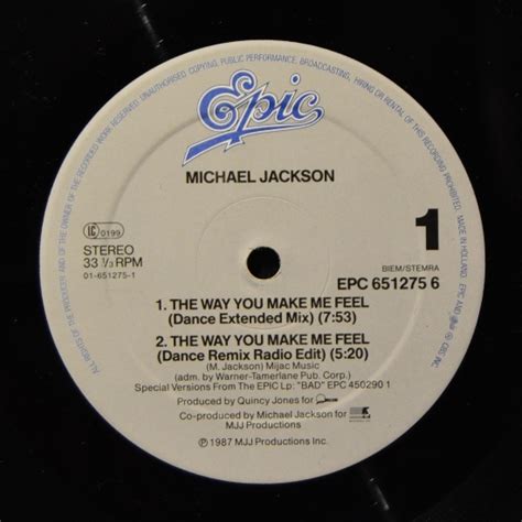 Michael Jackson - The Way You Make Me Feel (Special 12" Single Mixes ...