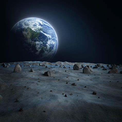 月球上有生命吗？高清摄影大图-千库网