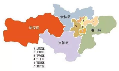 杭州各个区分布图,杭州市区,杭州商圈_大山谷图库
