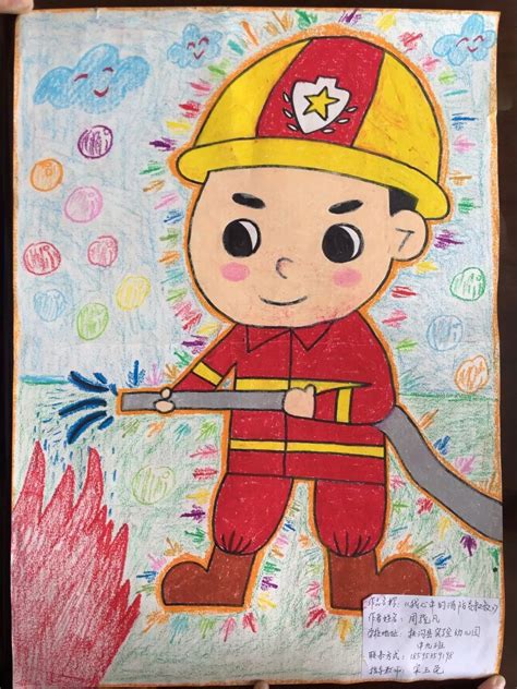 消防员简笔画儿童画(消防员简笔画) - 抖兔学习网