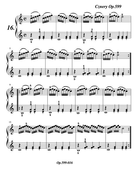 车尔尼599第98首曲谱及练习指导_简谱_搜谱网