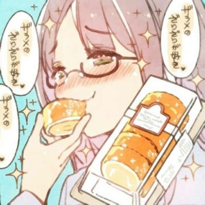 甜美女生头像吃货卡通版