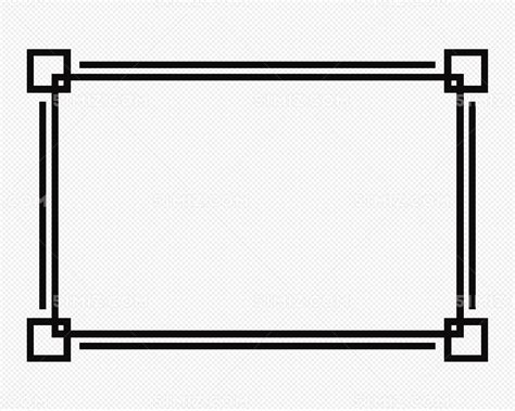 黑色线条边框图片素材免费下载 - 觅知网