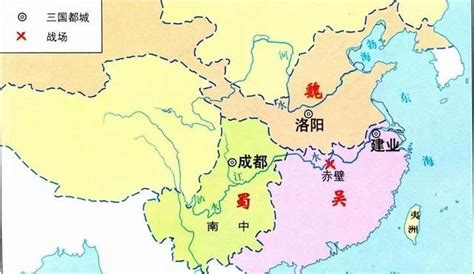 三国鼎立地图图片