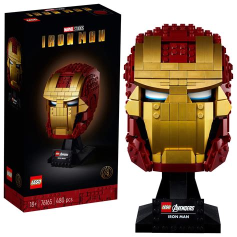 Buy LEGO Marvel Avengers Iron Man Helmet 76165; Brick Iron Man- for ...