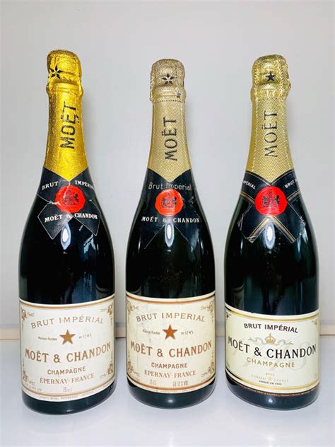 Moët & Chandon Brut Impérial; 70s, 80s & 90s - Champagne Brut - 3 ...
