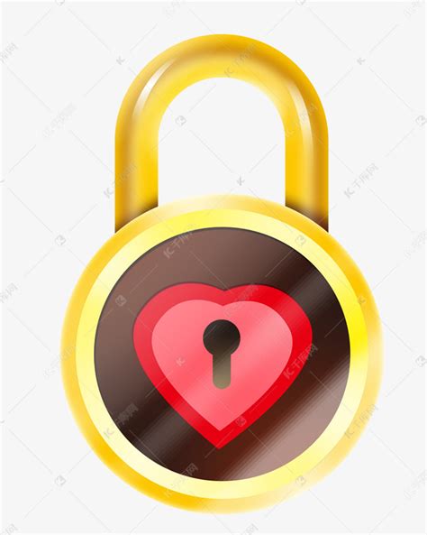 爱情的心锁矢量图png图片免费下载-素材vbwzgbsg-88ICON