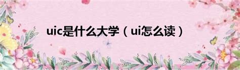 uic是什么大学（ui怎么读）_51房产网