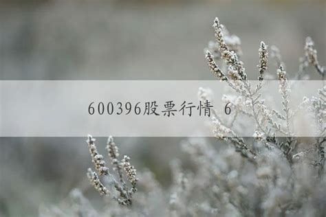 600396股票行情 600396股票行情走势分析-100财经网