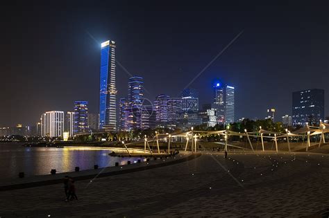 节日的深圳湾公园海滩夜景高清图片下载-正版图片501164760-摄图网