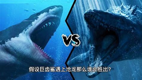 巨齿鲨vs沧龙！史上最强咬合力的巨齿鲨，能将沧龙轻松拿下吗？