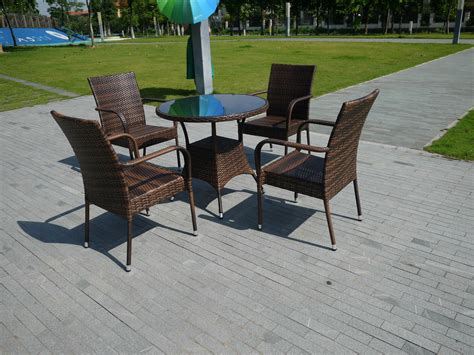 藤椅五件套庭院藤编户外桌椅组合PE塑料仿藤休闲阳台花园茶几家具-阿里巴巴