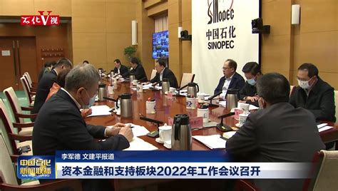资本金融和支持板块召开2022年年中工作会议_中国石化网络视频