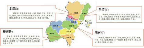 温州市行政区划地图：温州市辖4个市辖区、3个县级市、5个县分别是哪些？