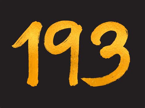 193 Number logo vector illustration, 193 Years Anniversary Celebration ...