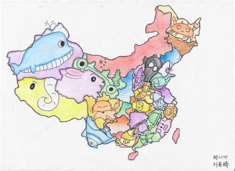 创意地图中国图片