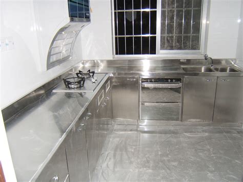 定做304不锈钢整体橱柜不锈钢厨柜定做不锈钢台面不锈钢厨柜_虎窝淘