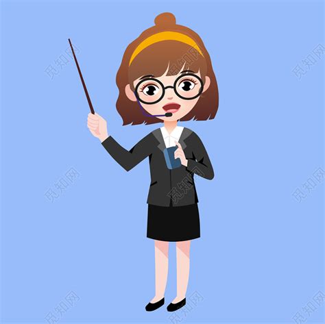 女教师卡通图片