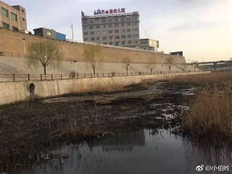 榆林市靖边县芦河里原油污染程度触目惊心