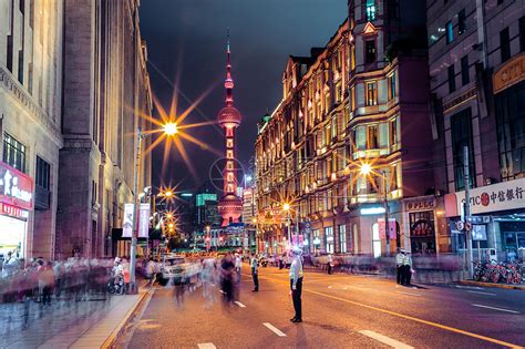 古镇街道夜景高清图片下载-正版图片500663689-摄图网