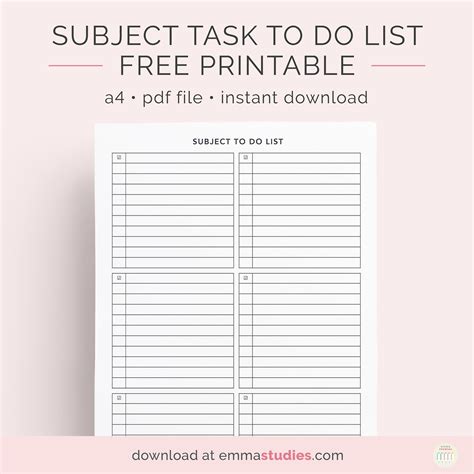 6 Best Free Printable Do List Work Printablee Com