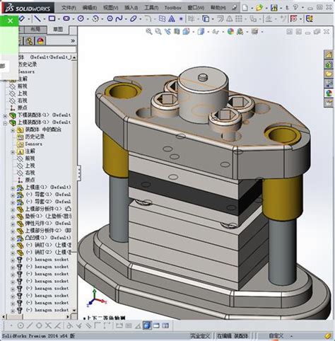 正装式复合模3D模型下载_三维模型_SolidWorks模型 - 制造云 | 产品模型