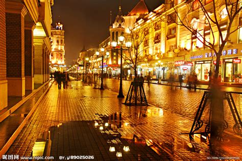 哈尔滨中央大街高清图片下载-正版图片501058055-摄图网