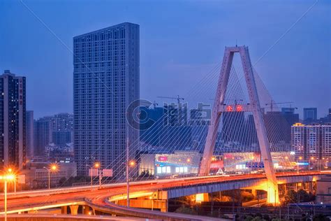 武汉黄昏金桥车轨摄影图6000*4000图片素材免费下载-编号786478-潮点视频